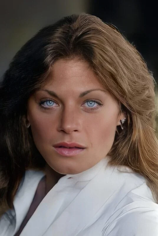Meg Foster jeune avec son regard intense