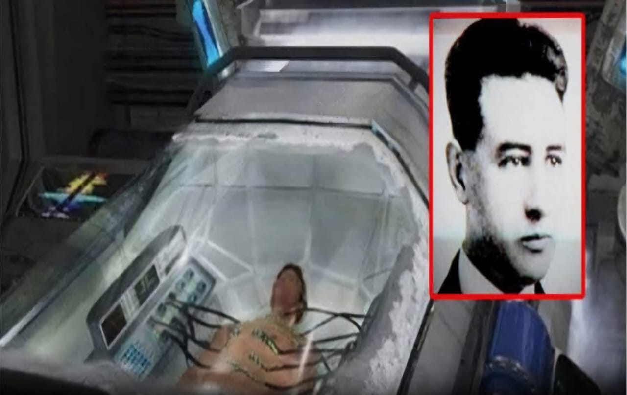 Photo contemporaine d'un laboratoire ou d'une installation de cryoconservation moderne