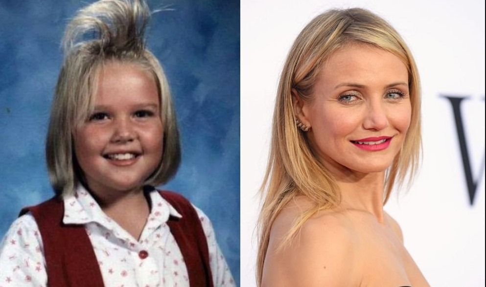 Cameron Diaz jeune fille rieuse
