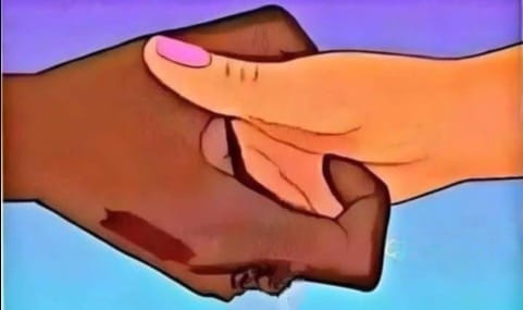 Détail des mains lors d'une poignée de main