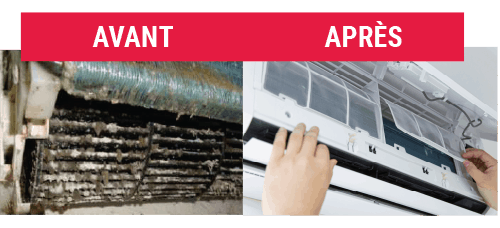 Comparaison avant/après utilisation d'un purificateur d'air