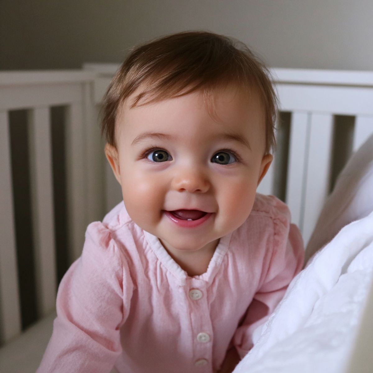 Mère pensive regardant des vêtements de bébé