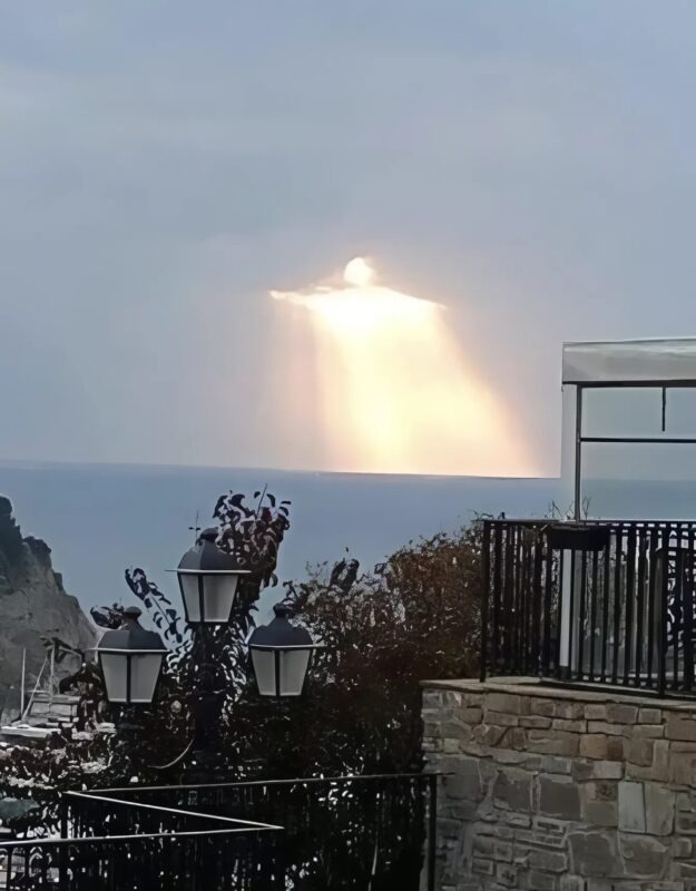 Gros plan sur la formation nuageuse intrigante