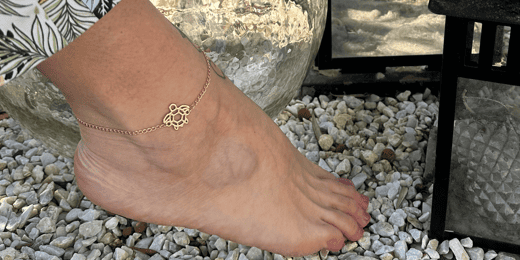 Illustration choix cheville gauche ou droite pour bracelet