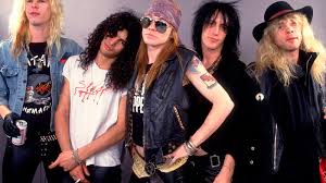 Guns N' Roses sur scène durant leur période Appetite for Destruction