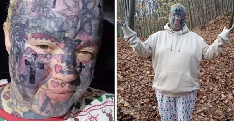 Melissa Sloan souriante avec ses tatouages visibles