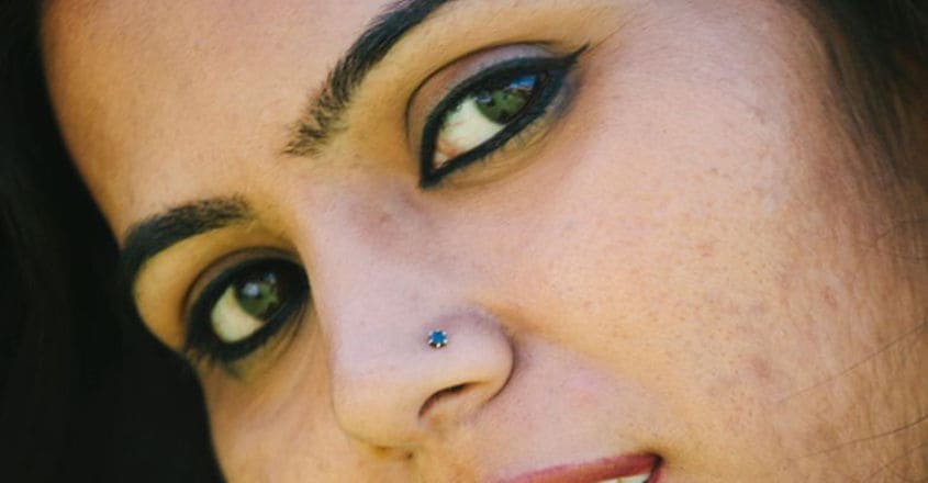 Piercing nasal détaillé