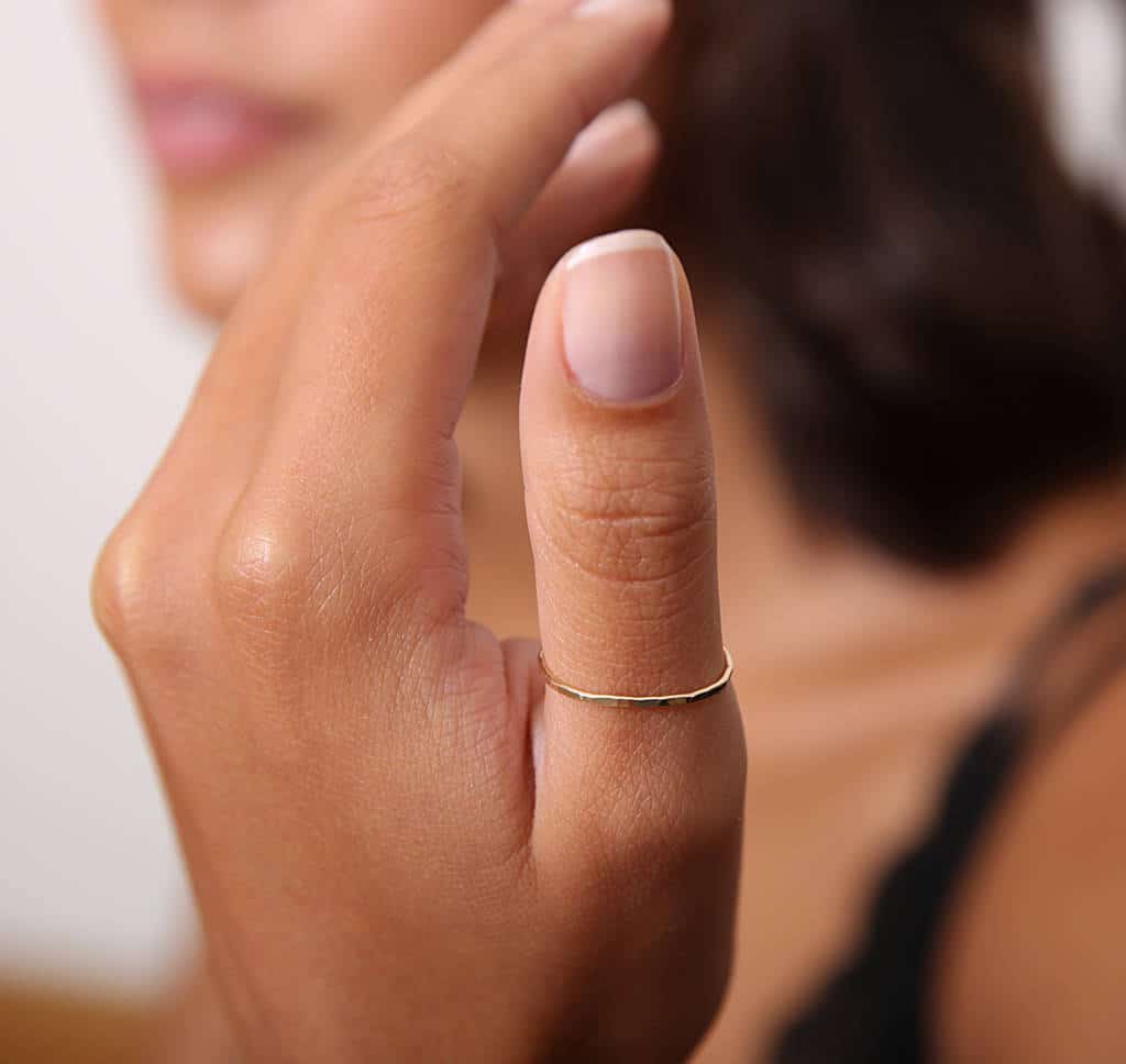 Bague fine pour pouce