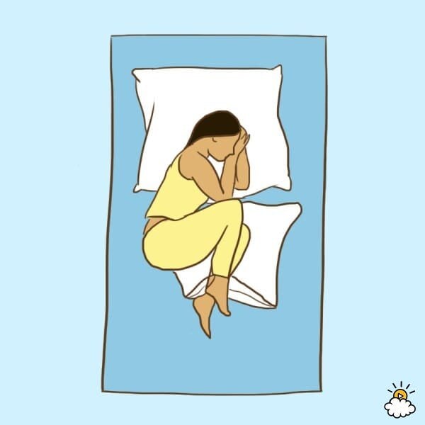 Schéma montrant pourquoi dormir sur le côté gauche aide la digestion