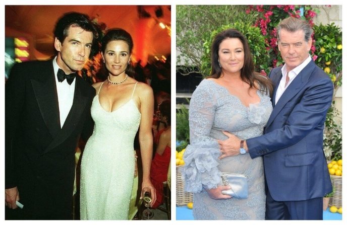 Pierce Brosnan et Keely Shaye Smith jeunes, lors de leurs débuts