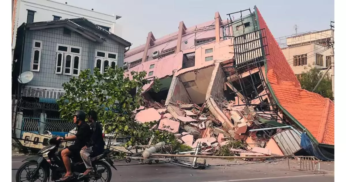 Image représentant un séisme en Asie